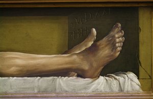 Il corpo di Cristo morto (dettaglio)