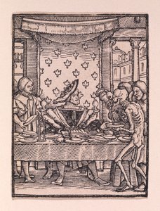 Il re, da "La danza della morte" da Hans Holbein the Younger