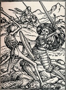 Il cavaliere e la morte, 1538, 1917 da Hans Holbein der Jüngere