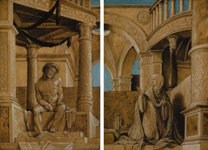 Il Cristo pensieroso e la Vergine Maria addolorata