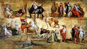 Scene mitologiche e religiose: un modello di laboratorio da Hans III Jordaens