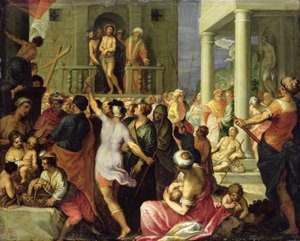 Ecce Homo. Pilato mostra alla folla Gesù flagellato