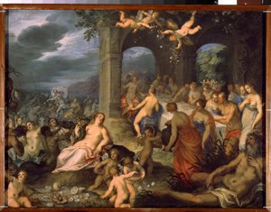 Il banchetto degli dei, il matrimonio di Peleo e Teti