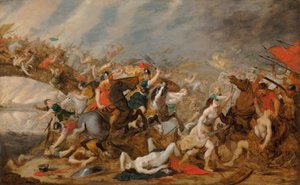 La battaglia delle Amazzoni da Hans Jordaens III