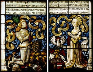 Margravio Federico di Brandeburgo-Ansbach 1460-1536 e sua moglie Sofia Jagiellon 1464-1512, 149 da Hans Kamberger