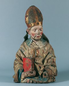 Mezza figura di un santo vescovo da Hans Klocker (Umkreis)