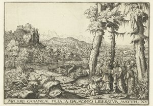 Paesaggio con Cristo e la donna di Canaan da Hans Lautensack