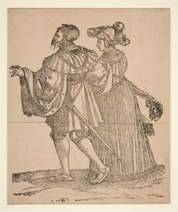 Compagni di danza con torce da Hans Leonard Schaufelein