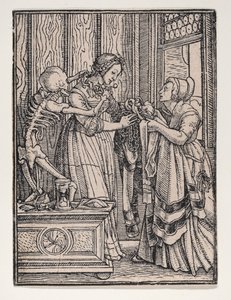La contessa, da La danza della morte da Hans Lützelburger