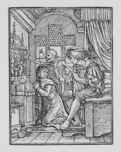La suora, da La danza della morte da Hans Lützelburger