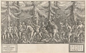 Battaglia degli Uomini Nudi e Contadini da Hans Lützelburger, after Master NH