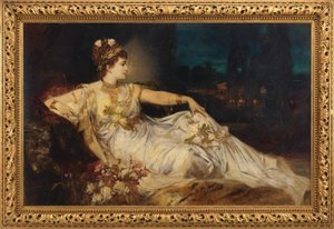 Charlotte Wolter (1834-1897) nel ruolo di "Messalina" in "Arria e Messalina" di Adolf von Wilbrandt da Hans Makart