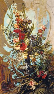 Bouquet di fiori decorativi da Hans Makart