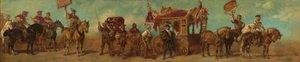 Progetto per il corteo festivo del 1879 - I costruttori di carri, sellai, fabbricanti di cinghie e fabbricanti di borse da Hans Makart