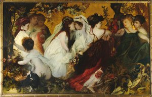 Amoretti moderni, trittico, pannello destro
