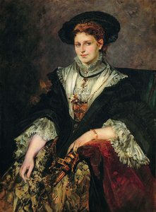 Ritratto di Bertha von Piloty da Hans Makart