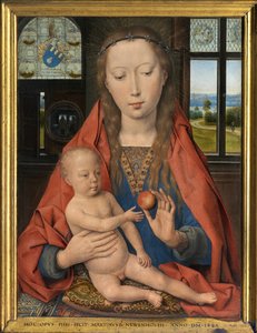 (dettaglio) Dittico di Maarten van Nieuwenhove da Hans Memling