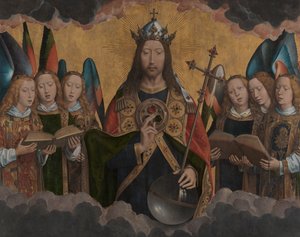 Dio Padre con gli angeli che cantano