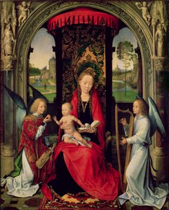 Madonna col Bambino e due angeli da Hans Memling