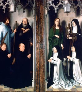 Trittico di San Giovanni Battista e San Giovanni Evangelista, 1479 da Hans Memling