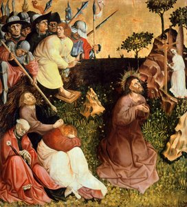 Preghiera nel giardino, pannello dall