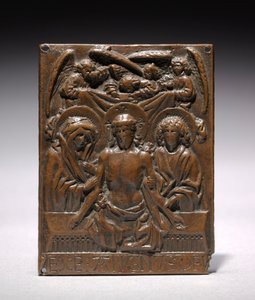 Il Cristo morto sostenuto dalla Vergine Maria e San Giovanni, 1427-1467 da Hans Multscher