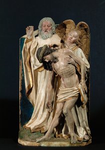 La Santissima Trinità (pietra calcarea policroma)