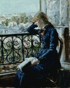 Alla finestra, 1881 (pannello)