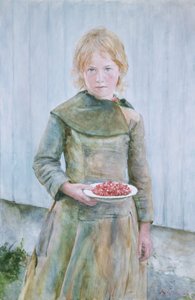 Ragazza con fragole