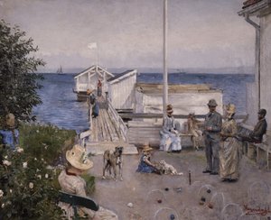 Il molo a Åsgårdstrand da Hans Olaf Heyerdahl
