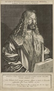 Ritratto di Dürer, inciso da Lucas Kilian