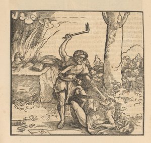 Caino uccide Abele da Hans Schäufelein (possibly)