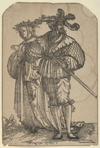 Coppia danzante I, dalla ristampa di The Wedding Dancers da Hans Schäufelein the Elder