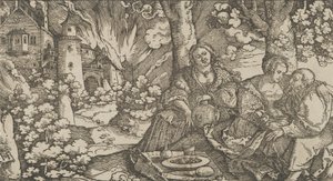 Lot e le sue Figlie, ca. 1530 da Hans Schäufelein the Elder