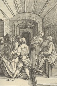 Pilato che si lava le mani, da Speculum passionis domini nostri Ihesu Christi da Hans Schäufelein the Elder