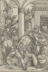 La flagellazione, dalla Vita di Cristo, ca. 1511-12 da Hans Schäufelein the Elder