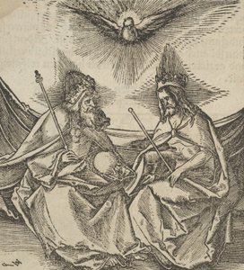 La Santissima Trinità, da Hymmelwagen auff dem, wer wol lebt da Hans Schäufelein the Elder