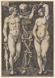 Adamo ed Eva, 1543 da Hans Sebald Beham