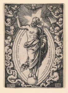 Cristo sul globo da Hans Sebald Beham