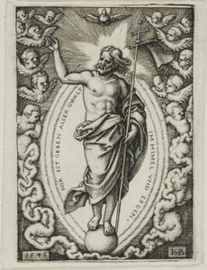 Cristo sul globo da Hans Sebald Beham