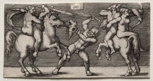 Combattimento di Tre Uomini da Hans Sebald Beham