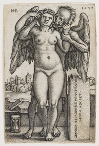 La morte che afferra una donna, 1547 da Hans Sebald Beham