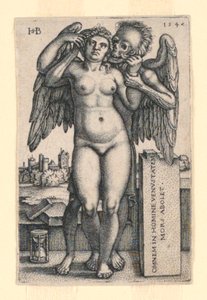La morte e la donna nuda in piedi da Hans Sebald Beham