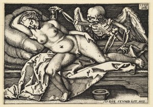 La morte e la donna addormentata da Hans Sebald Beham
