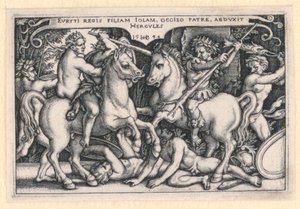 Ercole rapisce Iole da Hans Sebald Beham