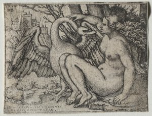 Leda e il cigno da Hans Sebald Beham