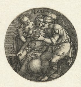 Lot e le sue figlie da Hans Sebald Beham