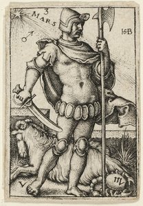 Marte, tavola tre da I sette pianeti con gli zodiaci