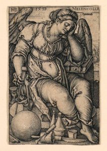 Melencolia (Malinconia) da Hans Sebald Beham
