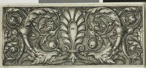 Ornamento con palmetta da Hans Sebald Beham